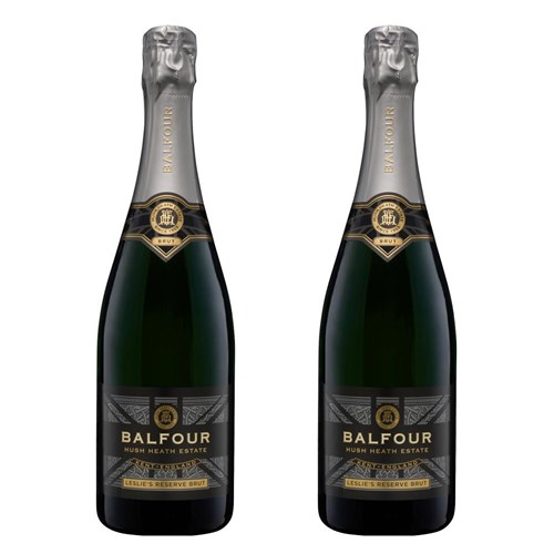 Balfour Leslies Reserve Brut English Sparkling 75cl Duo Gift Set